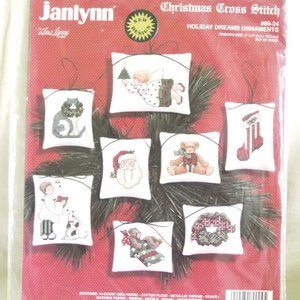 Janlynn Christmas ornament cross stitch kit
